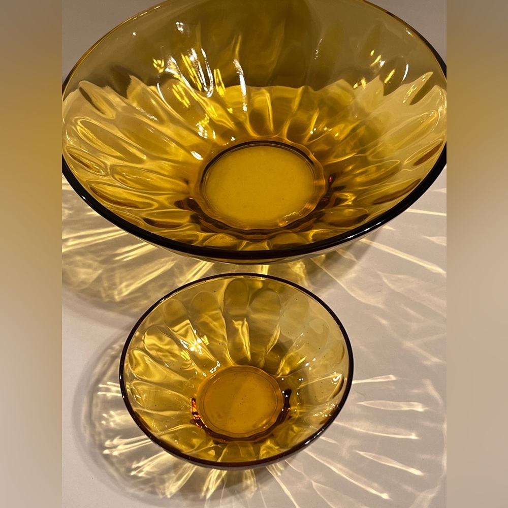 Vintage HazelWare  Lyric Chip and Dip Bowl Set